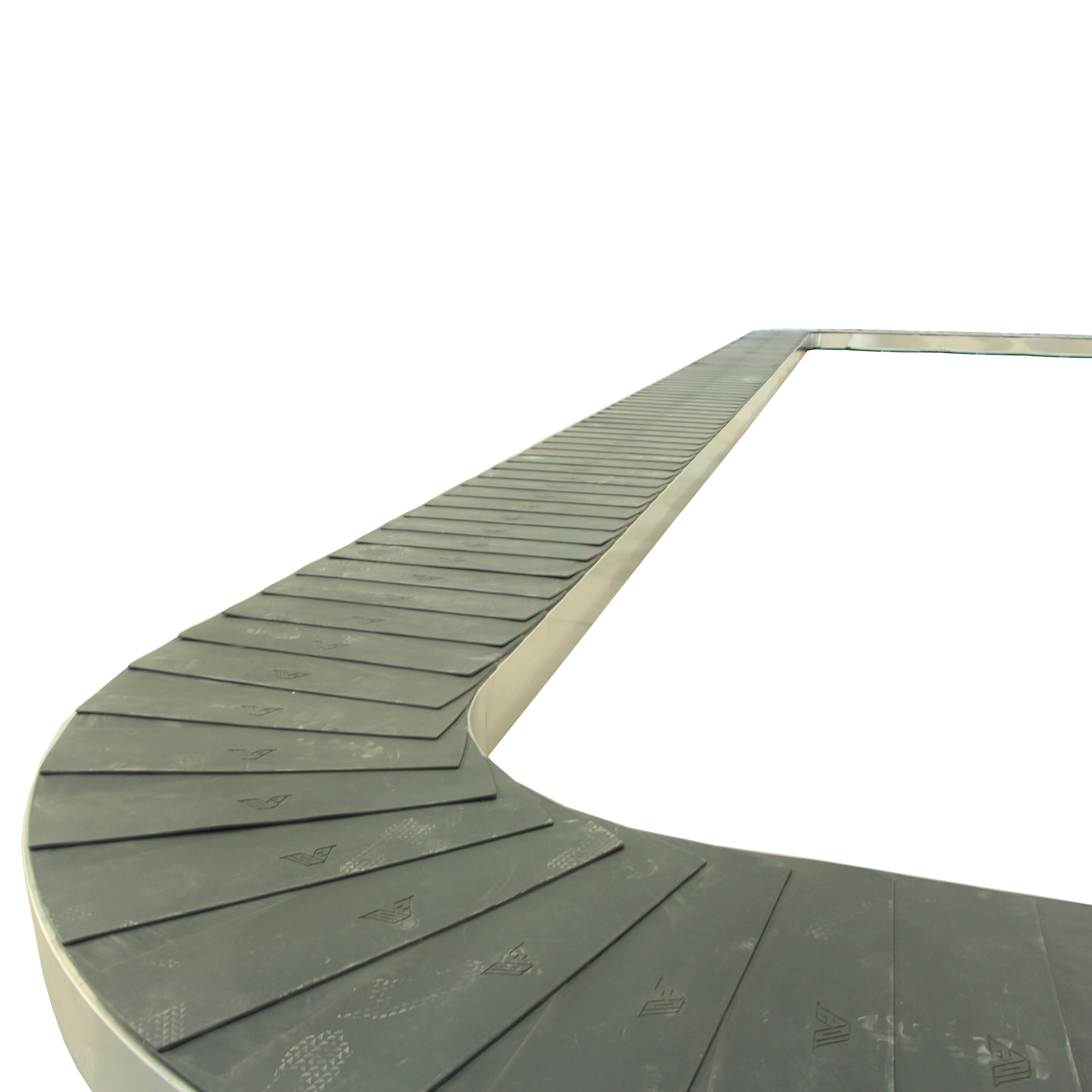 Friction Chain drive airport baggage carousel/ luggage aviation incline loop carousel