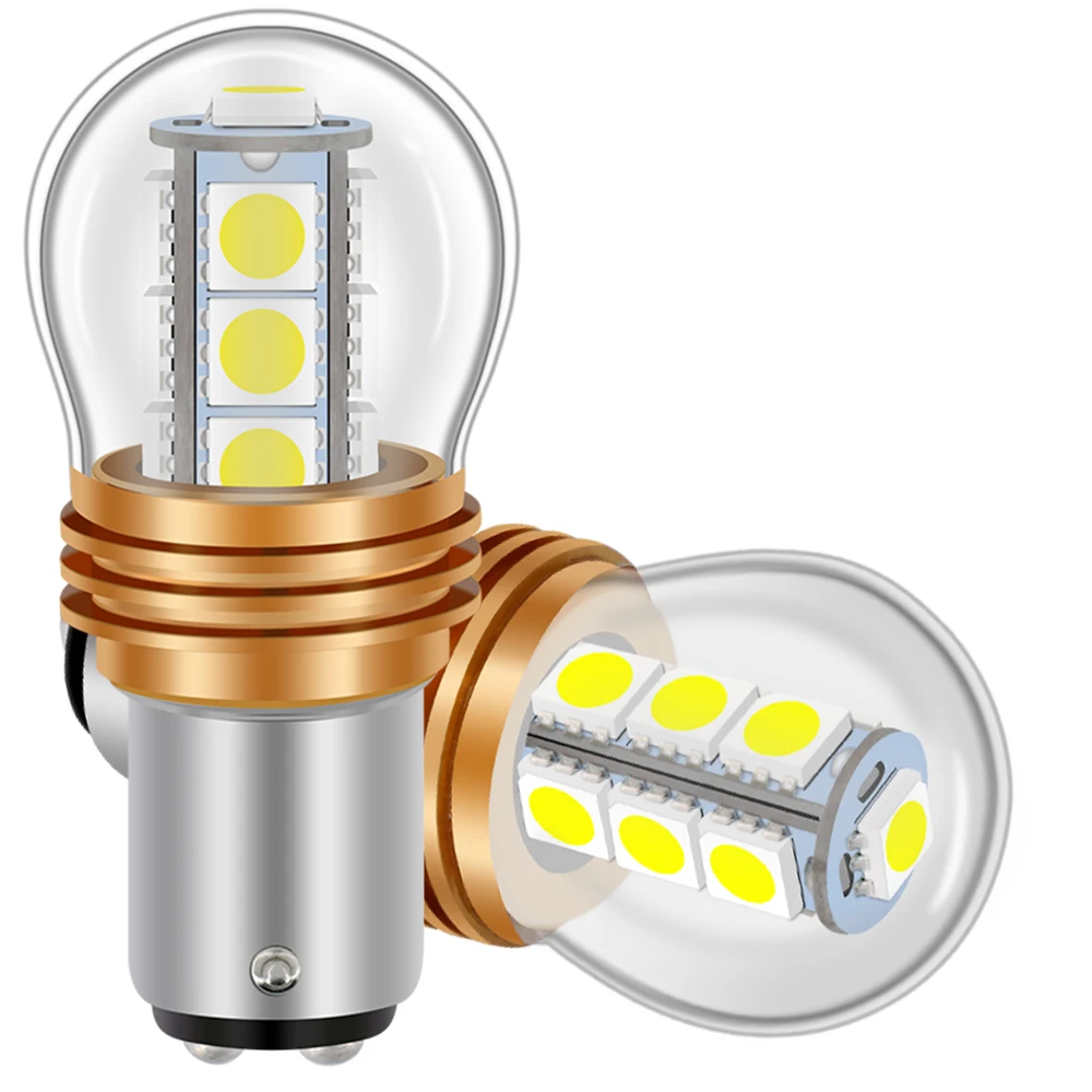 Wholesale 1.7W 7440 7443 1156 1157 Ba15s Bay15d Led 5050 13SMD Aircraft Led Light Turn Signal Lamp Bulb 12V DJ270