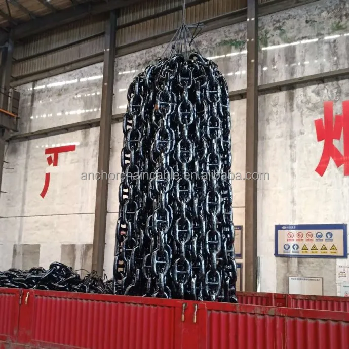 K2 K3  U2 U3 GRADE2 GRADE 3 73mm Stud Link Anchor Chain Cable with CCS ABS NK test STEEL FACTORY