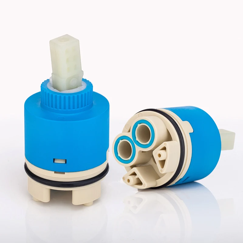 40mm  Mixer Ceramic Cartridge Factory Wholesale Mixer Accessories Handle Diverter Faucet Ceramic Disc Cartridge High Quality