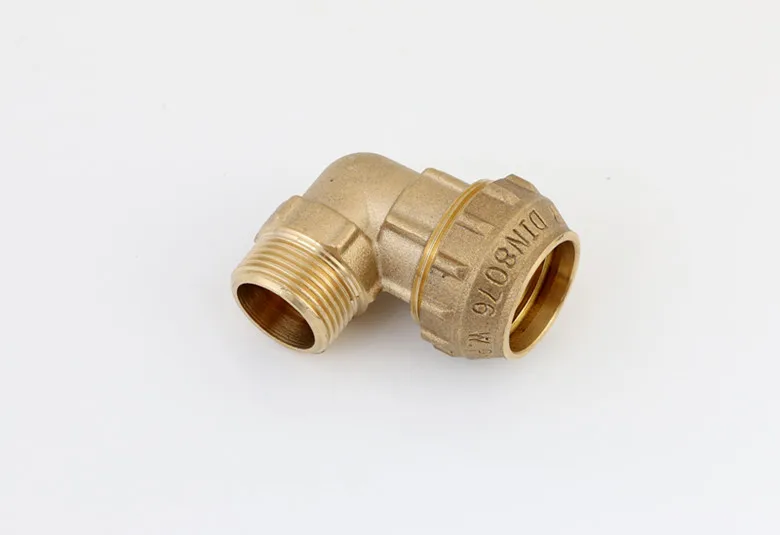 Brass compression fittings for PE pipe plumbing fittings PE fittings Plumbing Materials