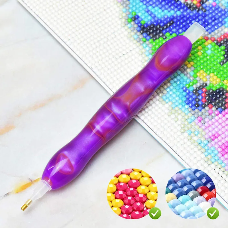 VANCY ARTS Diamond Painting Drill Pen, Point Drill Pen Spiral Cute Diamond Painting Tools for Nail Art DIY Decoration