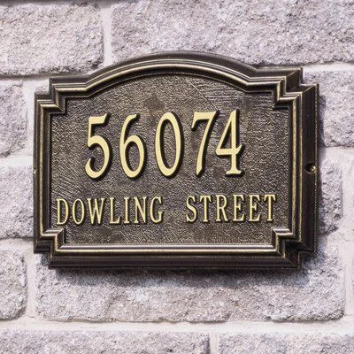 Manufacturer Custom Metal Sign Board Stainless Steel Signage House Name Door Plate Sign