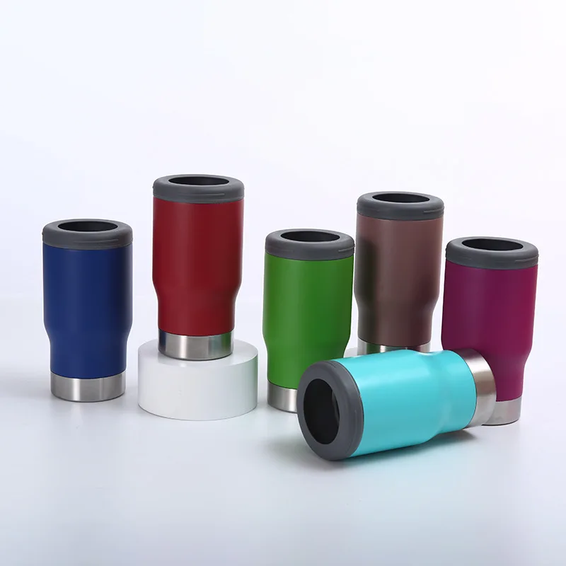 New Style Hot Selling, 12oz 14oz Double Wall Stainless Steel Vacuum Insulated Beer Can Cooler Sports Outdoors Holder Mugs/