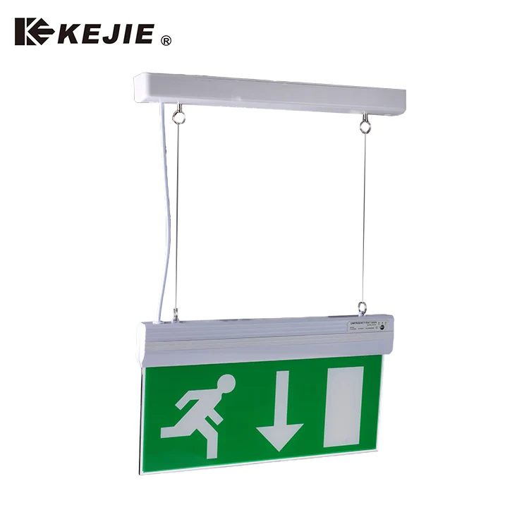 Emergency Light Customized Rechargeable Led Exit Light Sign For Emergency
