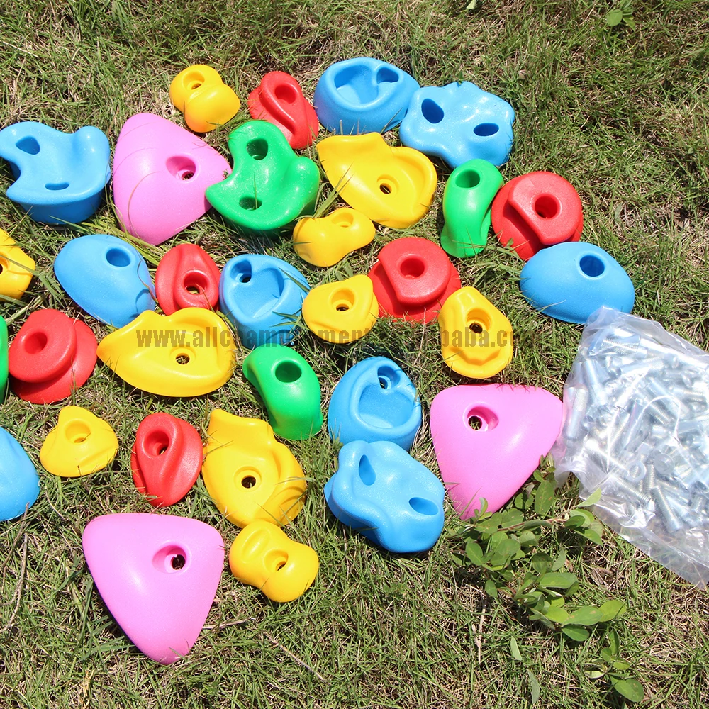Climbing Holds Rock Holds Anti-skid Climbing Mounting Hardware Playground Equipment Outdoor Climbing Wall Holds for Kids