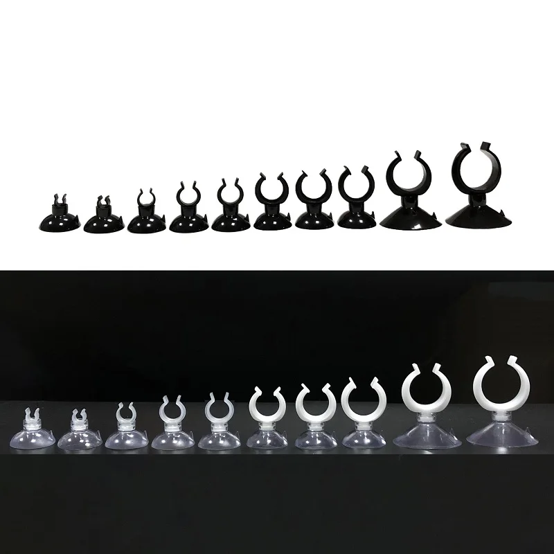 HiSin 2020 Hot Sale CA series Strong adsorption durable plastic Vaccum Suction Cup aquarium sucker fit air tube eco friendly