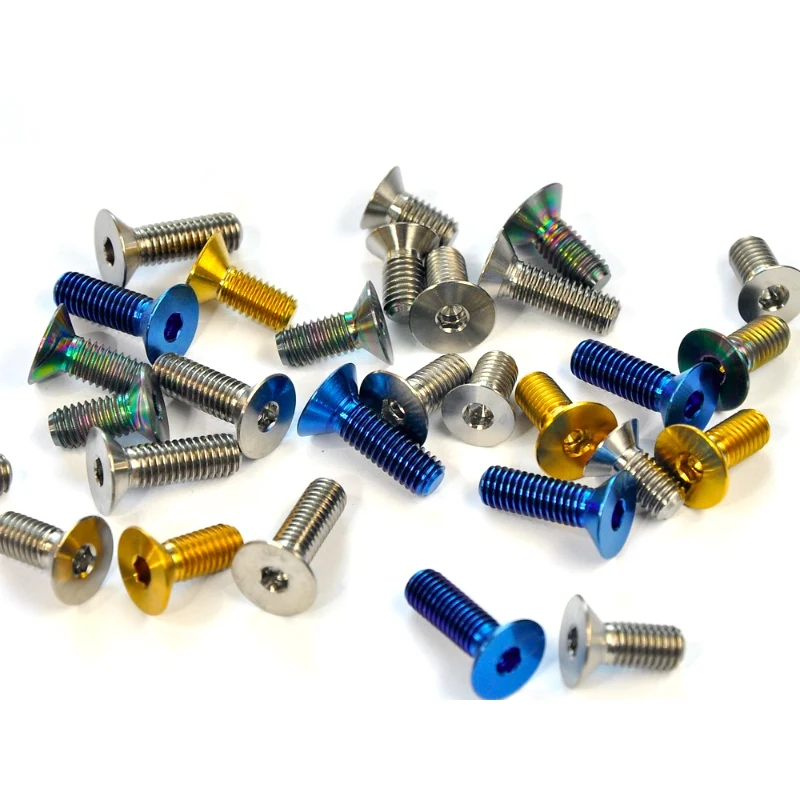 M3 M4 M5 M6 M8 M10 DIN7991 Titanium Countersunk Head Hexagon Socket Screws bolts
