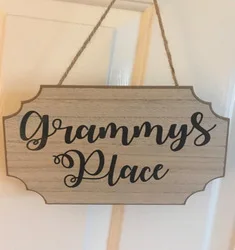  Wood Sign Crafts Unfinished Blank Wooden Slices Twine Hanging Decor Christmas Welcome For Front Door Blanks