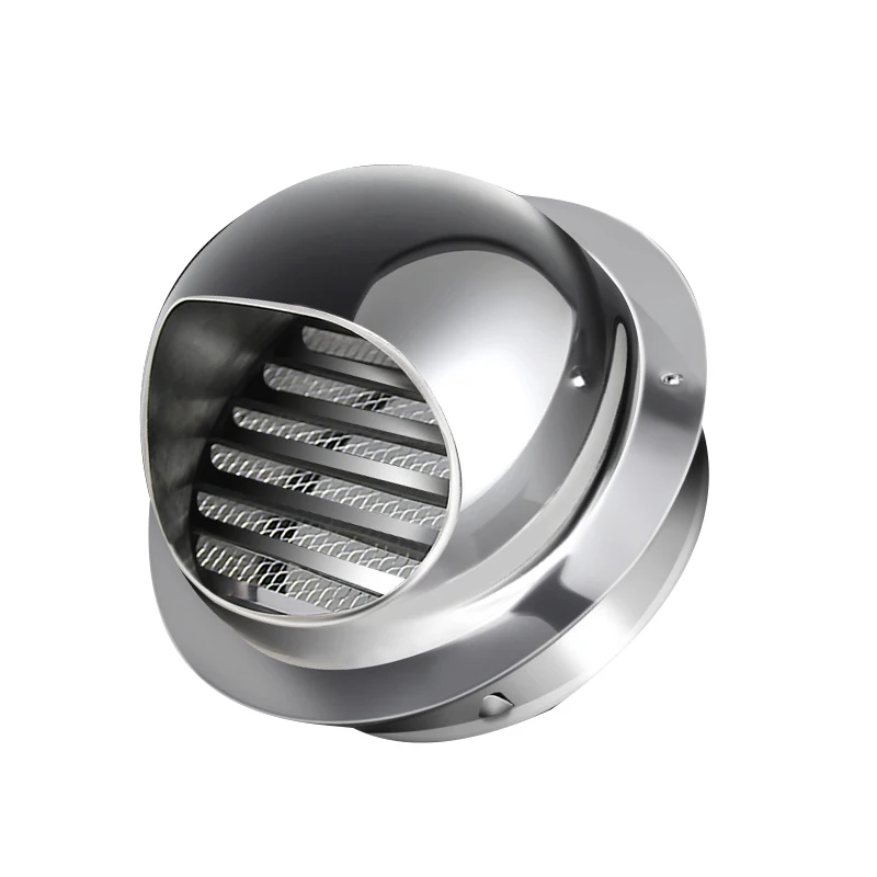 4 inch stainless steel 201 exhaust vent 1.0 waterproof gas seal protective automatic supply Cowl Round cap kitchen wall vent