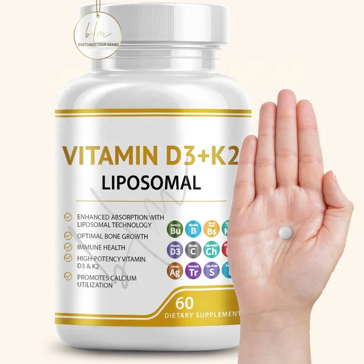 Private Label 2000 IU Vitamin D Tablets Calcium Magnesium Zinc Vitamin D D3 Chewable Tablet for Bone Joint