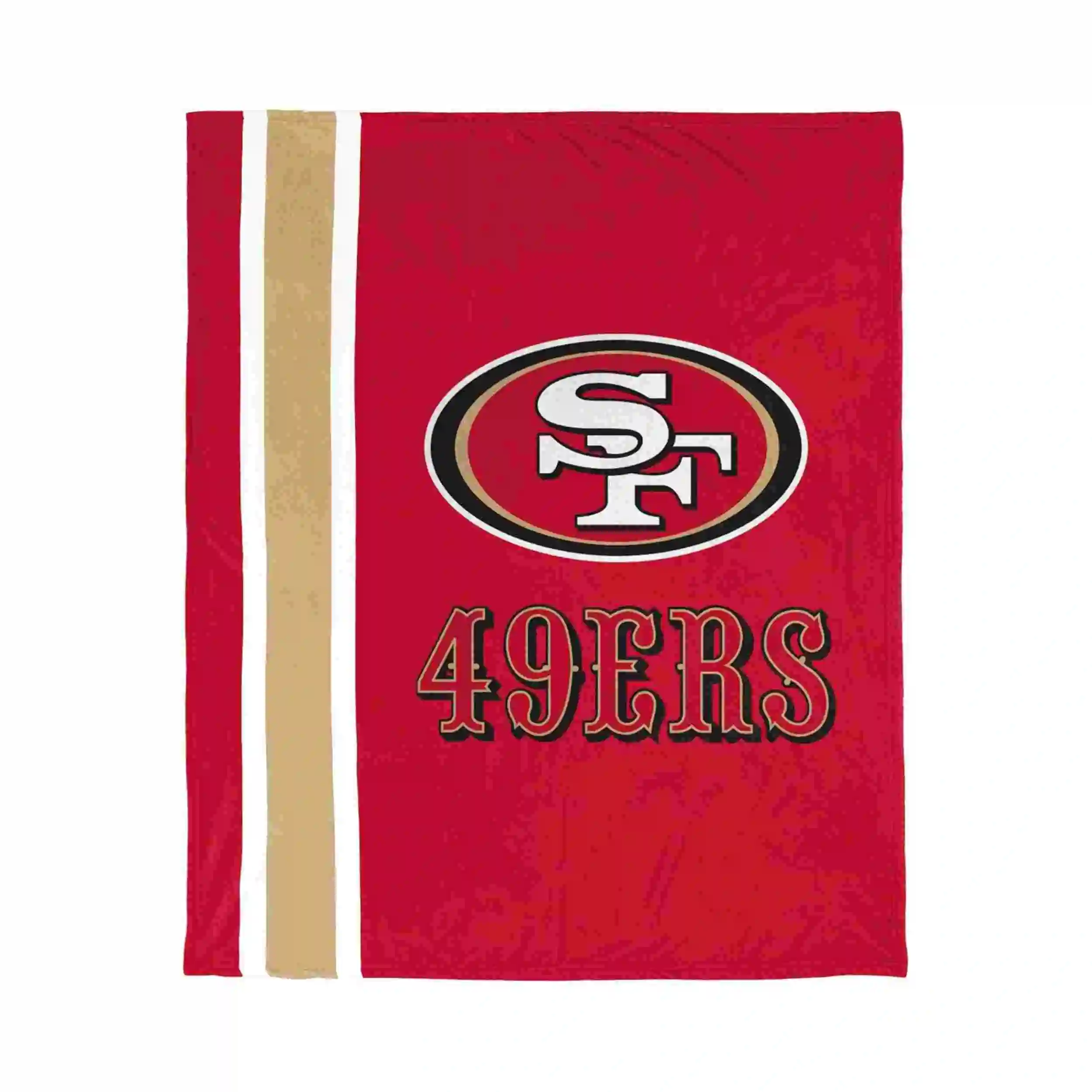 San Francisco 49ers 50x60 inches Soft Lightweight Flannel Throw Blanket for Sofa Bed Couch Living Room Chair