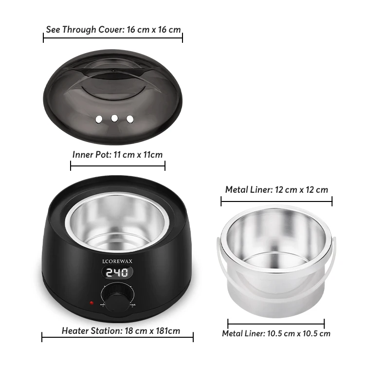 Lifestance Waxing Machine Depilatory Wax Heater Hair Removal Wax Melt Warmer