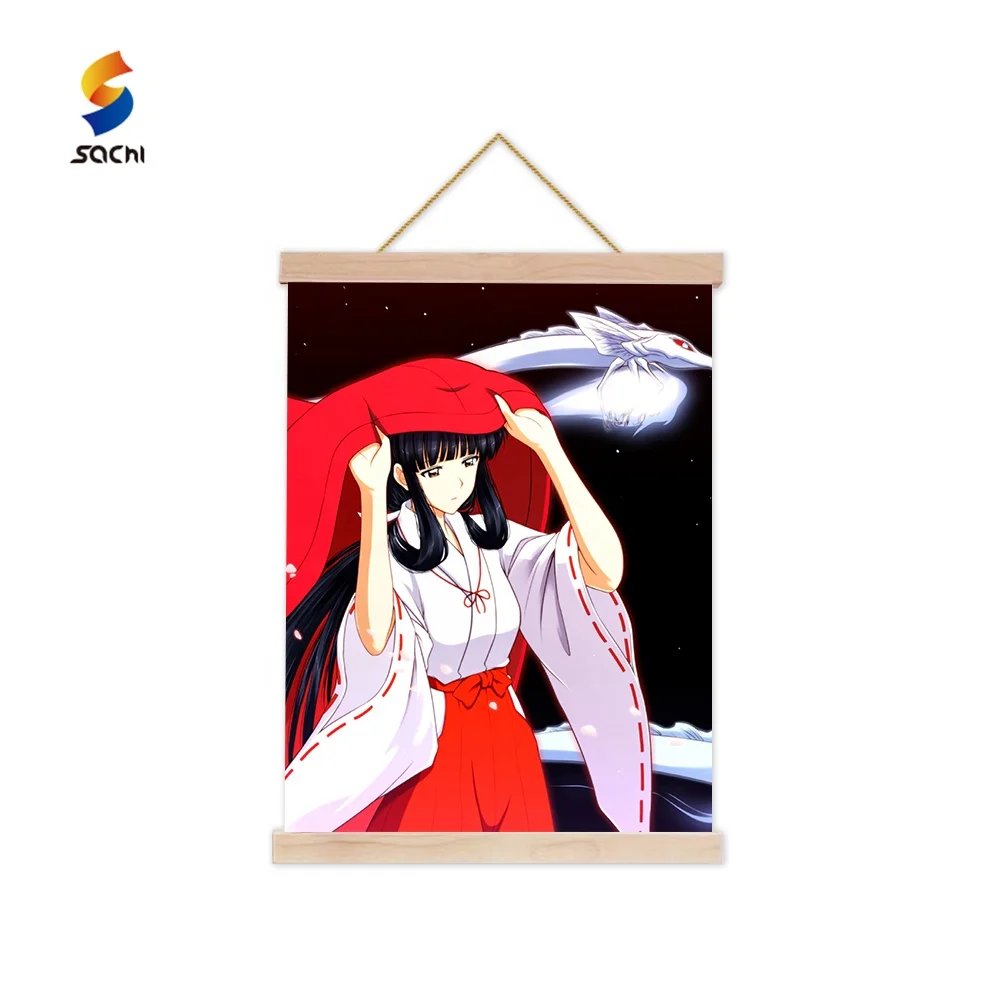 Японская картина на заказ деревянные тканевые холщовые аниме-баннеры Большие Детские Плакаты для подвешивания стену