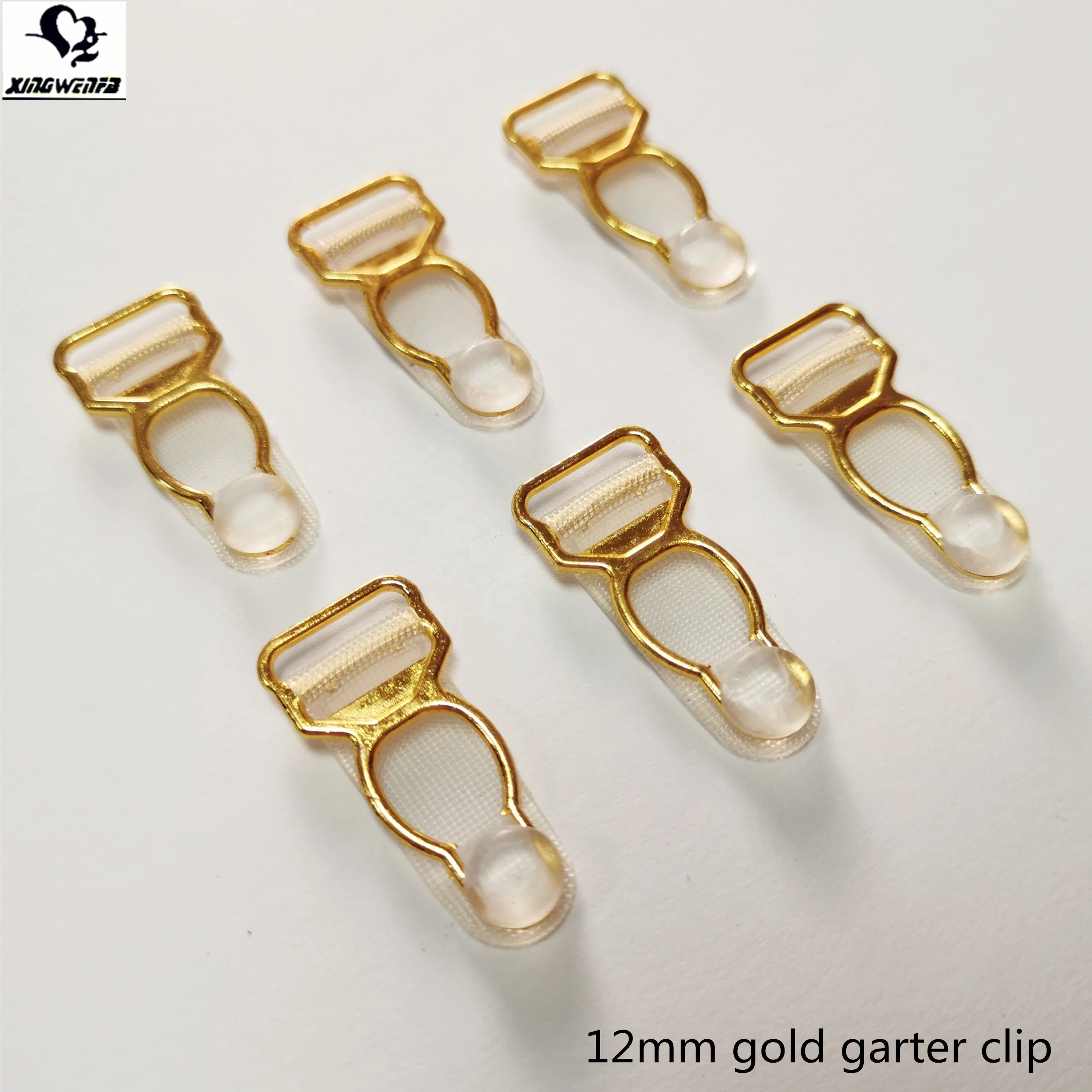Аксессуары для одежды 12 мм позолоченный металлический зажим для подвязки из сплава