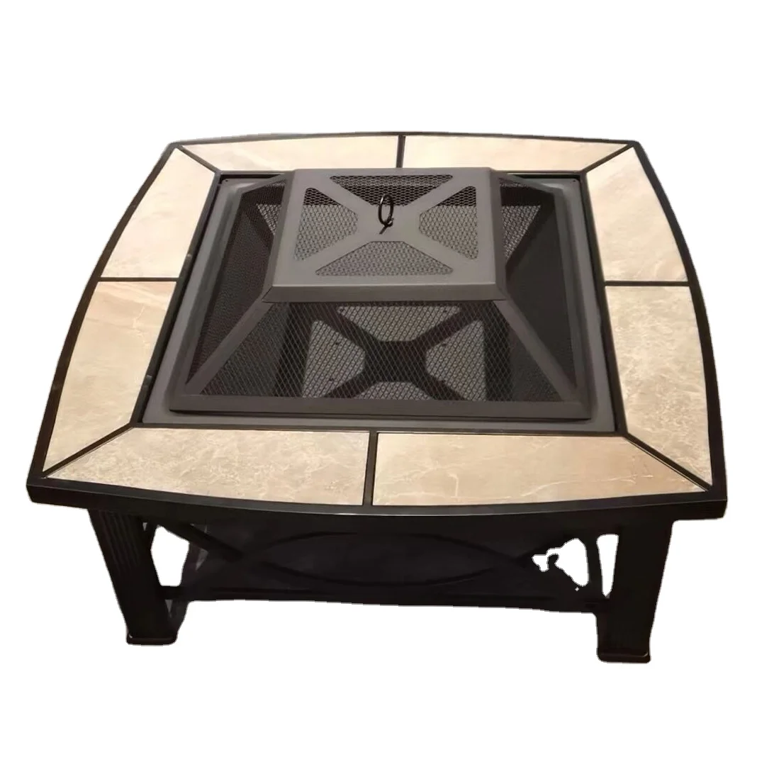 Outdoor Metal bbq brazier charcoal Table Fire Pit for Garden and backyard