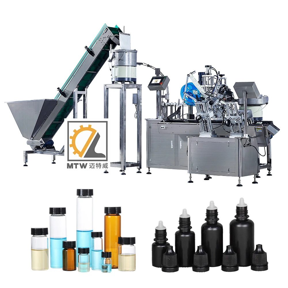 MTW monoblock automatic small bottle tube liquid filling and sealing capping machine
