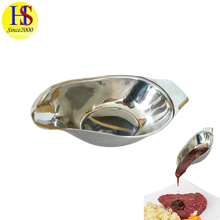 
Home Restaurant Stainless Steel Sauce Gravy Boat 