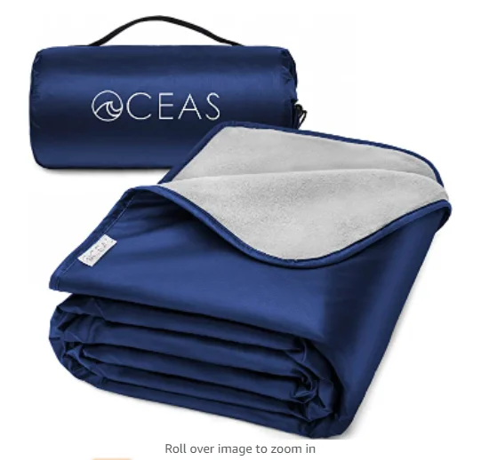 Customization Roll UP Warm Fleece Recycled Camp Blanket