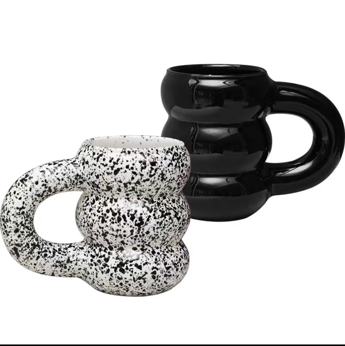 Nordic Ins Style Creative Tire Mug Coffee Ceramic Cute Coffee Mugs Wholesale Couple Simple Thick Handle Mugs