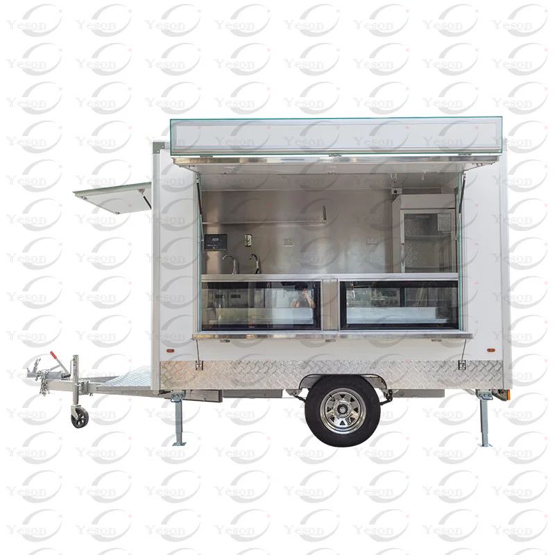 Multifunctional Outdoor Custom Fully Equipped Barbecue Food Truck Trailer