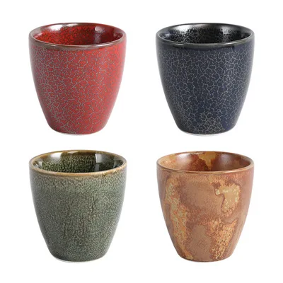 Creative ceramic coffee cup high temperature kiln glazed personality ready cup small 140ML tea cup