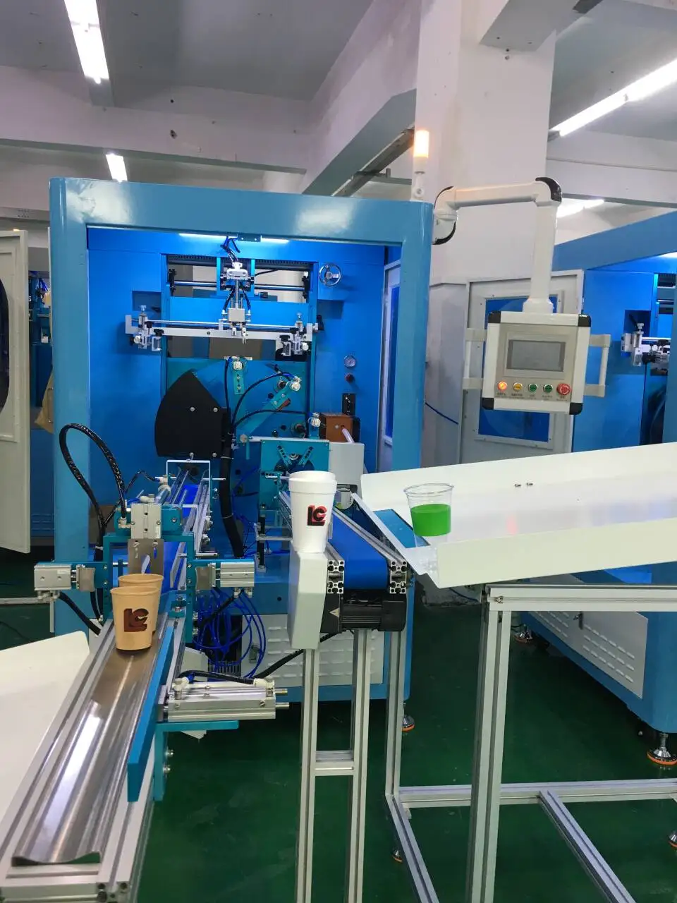 High Precision Full Automatic silk screen printing machine for paper cups with UV Drying and IR Drying for Milk Tea /Coffee Cup