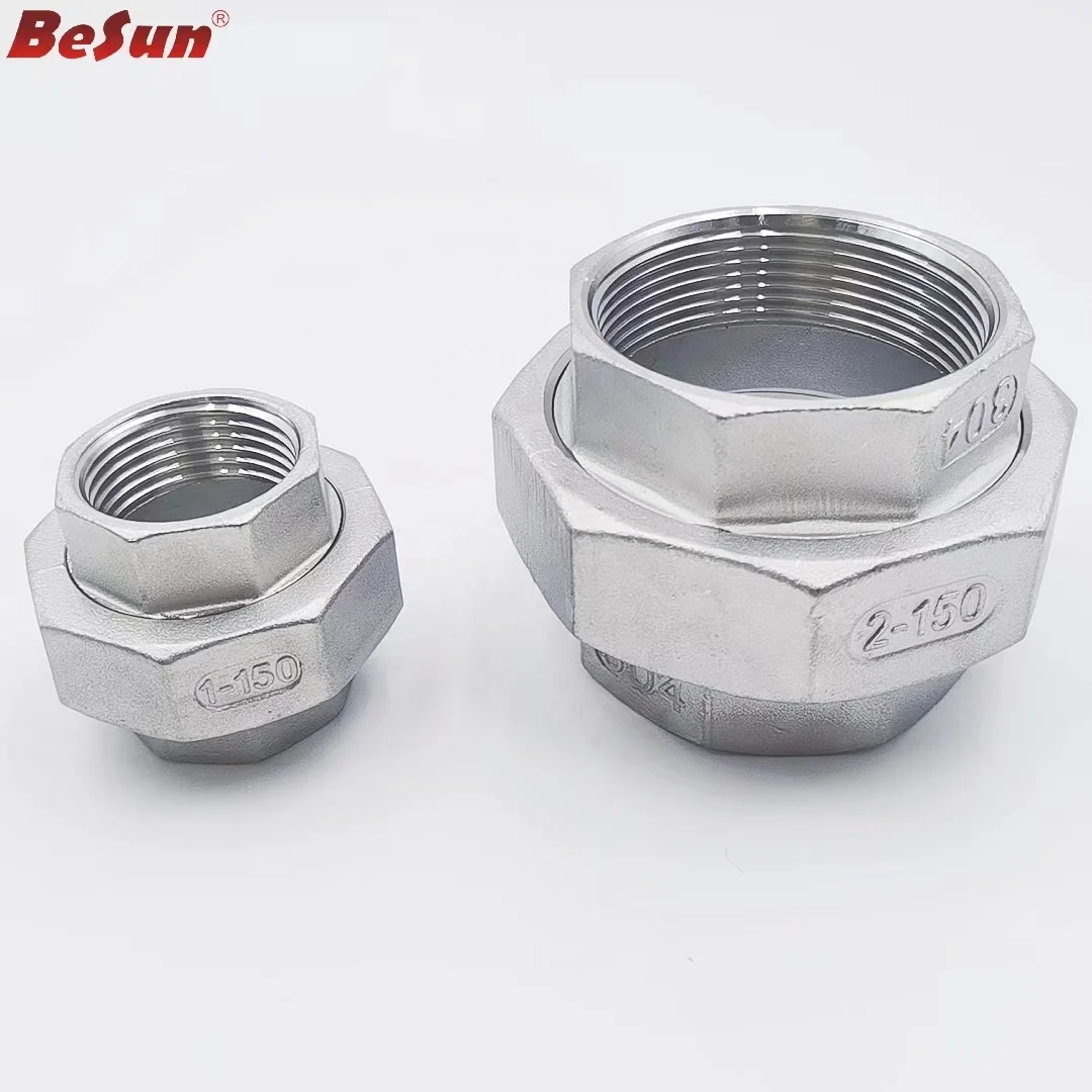 Pipe Fitting Union  Female Threaded Union Casting Weld End Coupler Fittings Customizable Plugs