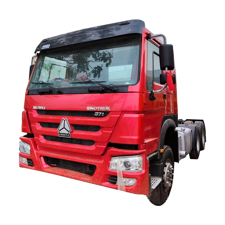 High quality used tractor truck howo truck left hand drive Mining tipper truck371 375 HP dump truck for sale