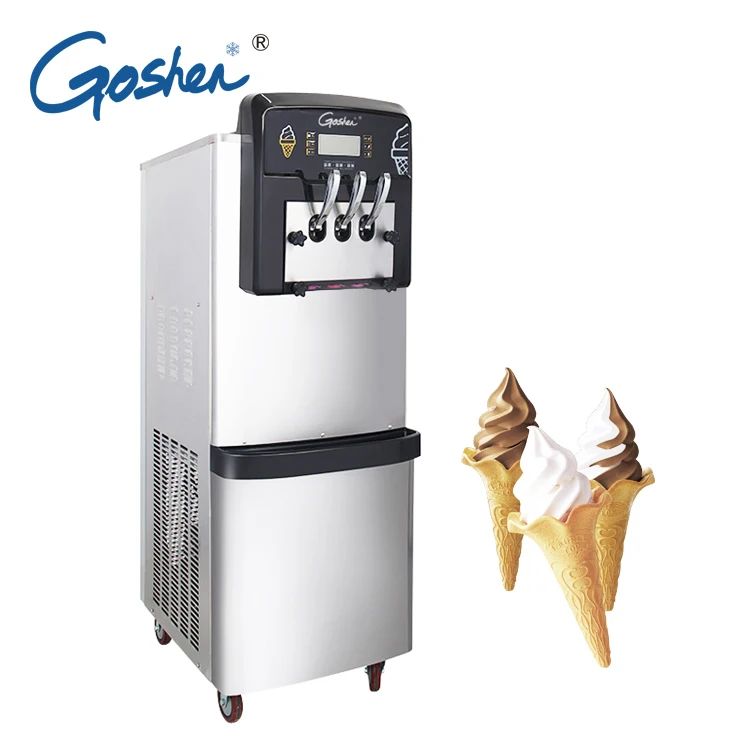 cheap price 3 flavor fruit commercial soft serve ice cream maker machine maquina de helados frozen yogurt ice cream machine sale
