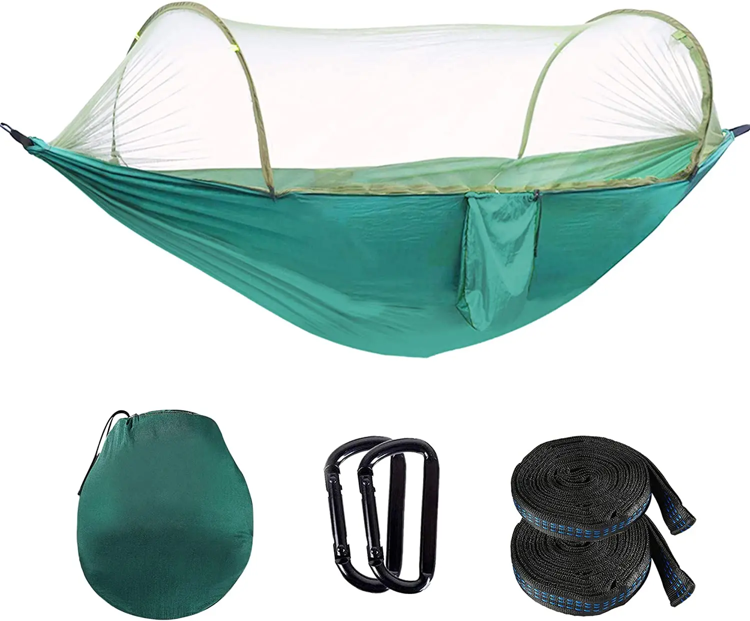 OEM/ODM Adjustable Hammock With Mosquito Net Outdoor Camping Hammock Swings with well-designed pockets