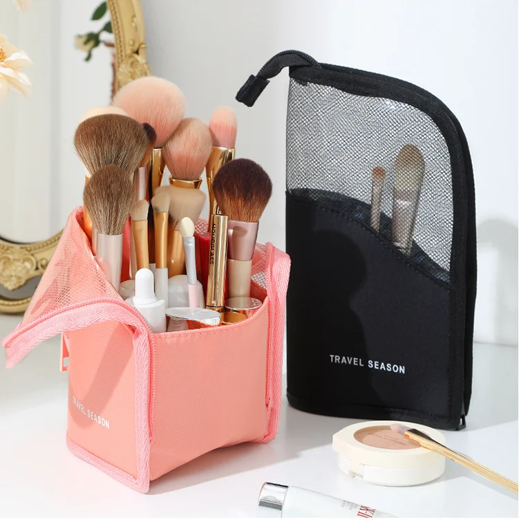 Новый дизайн, Портативный Женский ящик для хранения кистей для макияжа с красивым внешним видом
