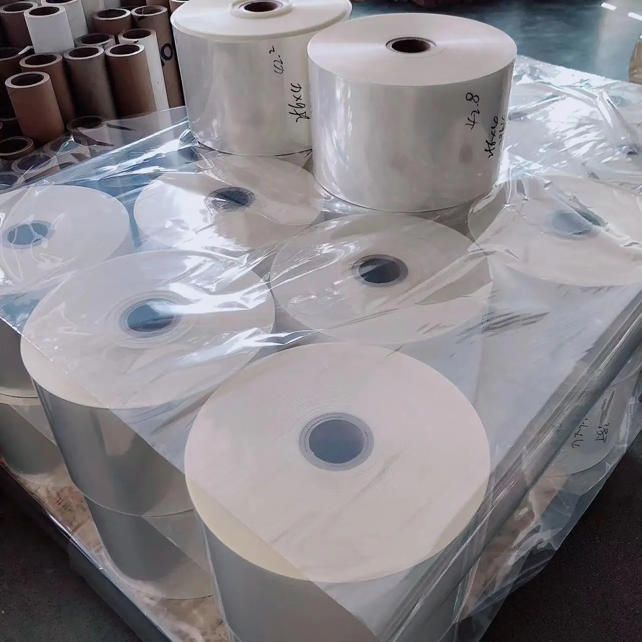 40/45/50/55mic PETG/PVC Heat Shrink Film for Printing Shrink Labels High Shrinkage Shrink Film Flexography Intaglio printing