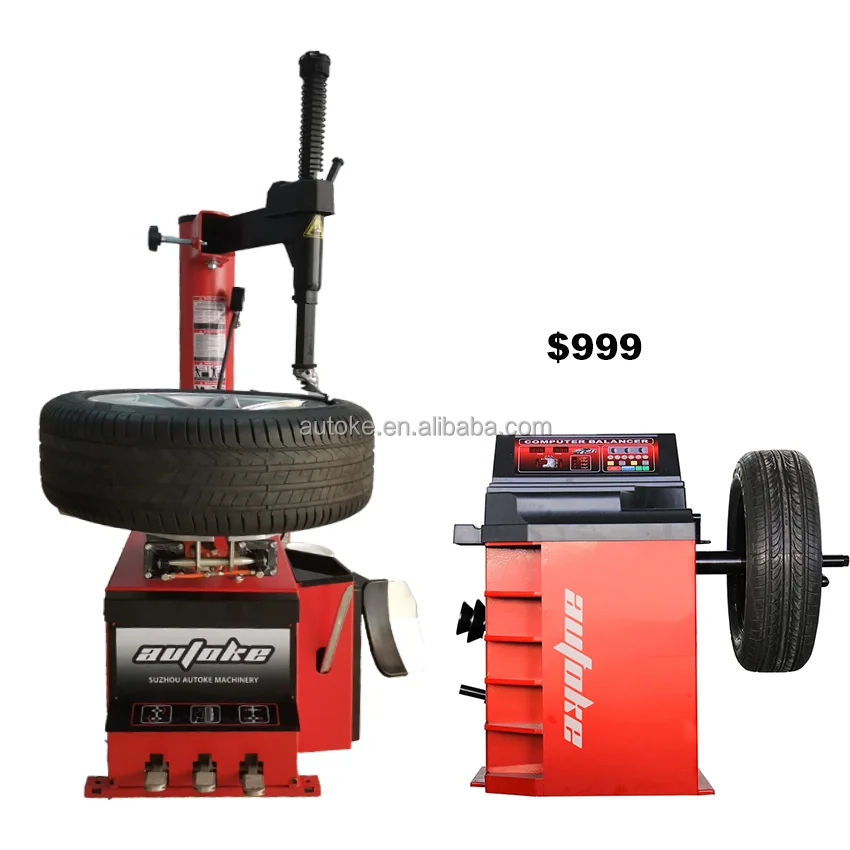 Automatic Pneumatic Car Tire Changer Manual Tire Changer and Balancer Combo Machine for Car Tyre Changing