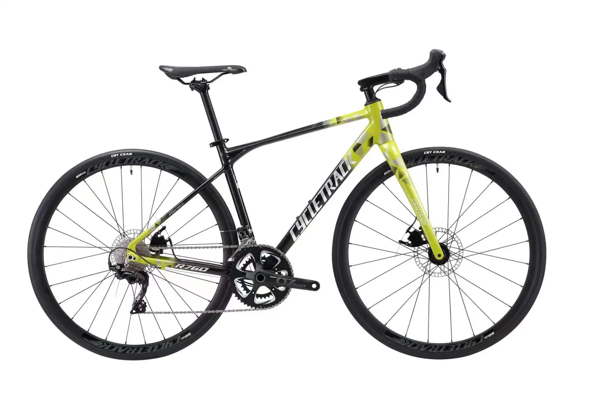 CycleTrack 700C алюминиевый каркас шоссейный велосипед с 105 комплектом и тросовым гидравлическим дисковым тормозом 22 скорости
