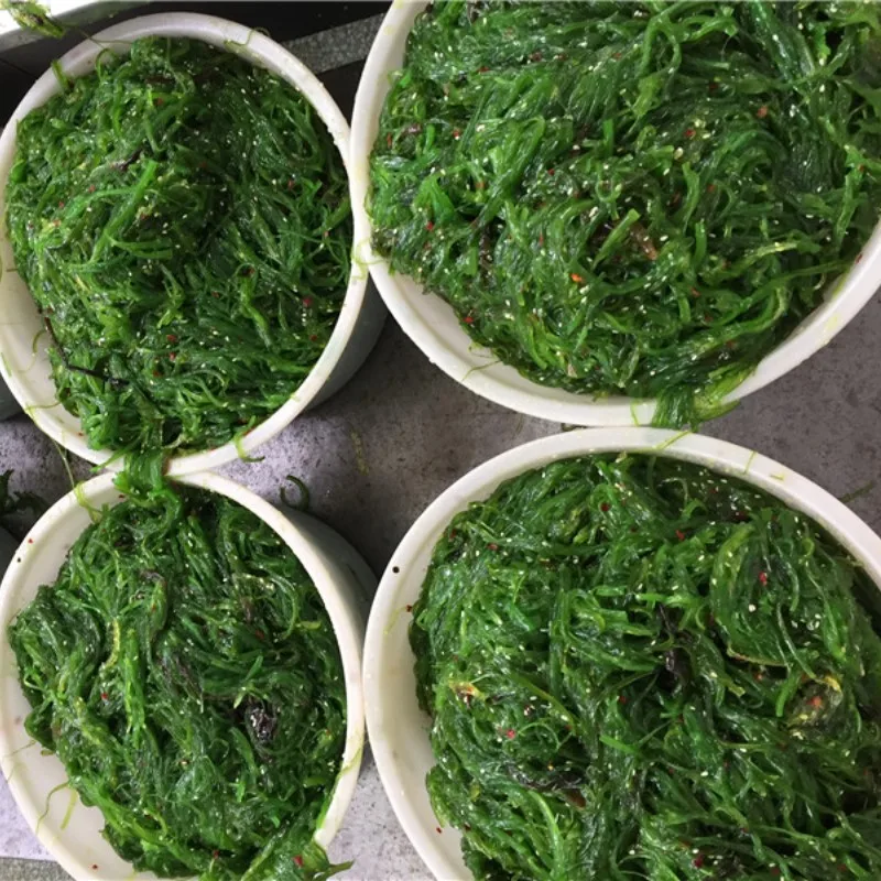 Vegetables vegan frozen seasoned seaweed salad chuka wakame