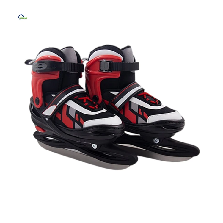Factory Wholesale Professional Fashionable design red ice skates for ice rink rental