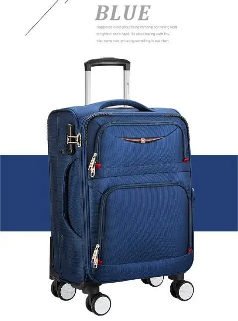 Marksman 3pcs set 20 24 28 inch trolley suitcase roller luggage bag 4 wheels soft nylon luggage