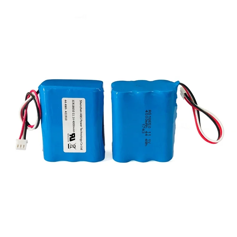 UL2054 CE UN38.3 certified 18650  11.1 V 4000mAh 3S2P Lithium batteries pack ion battery for Electronic scale