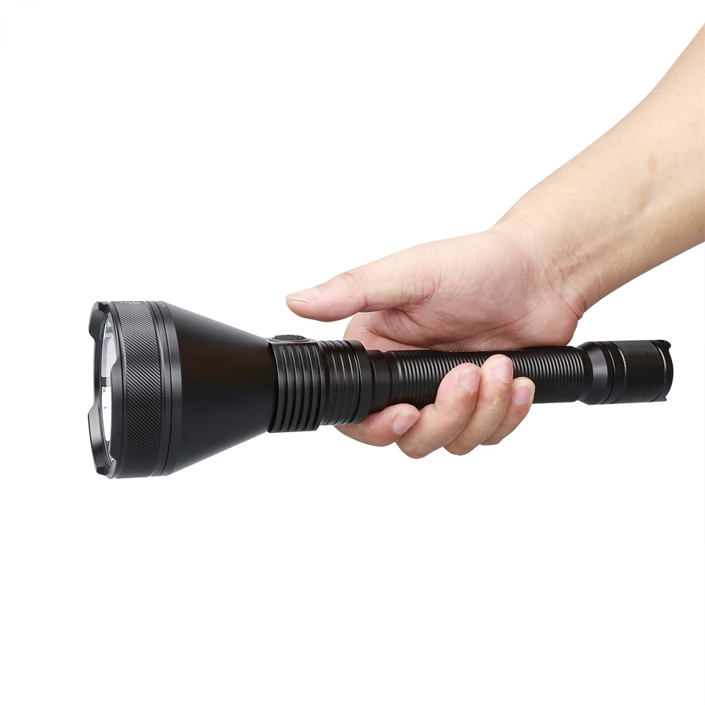 T90R 1.6km Long Range Hand Torch Light Strong Aluminums Type-C USB Charging 21700 Rechargeable Powerful Hunting Flashlight