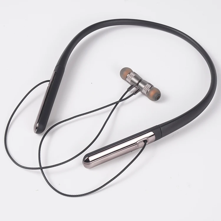 Best selling wireless neckband stereo OEM sport gym neckband headset with button control
