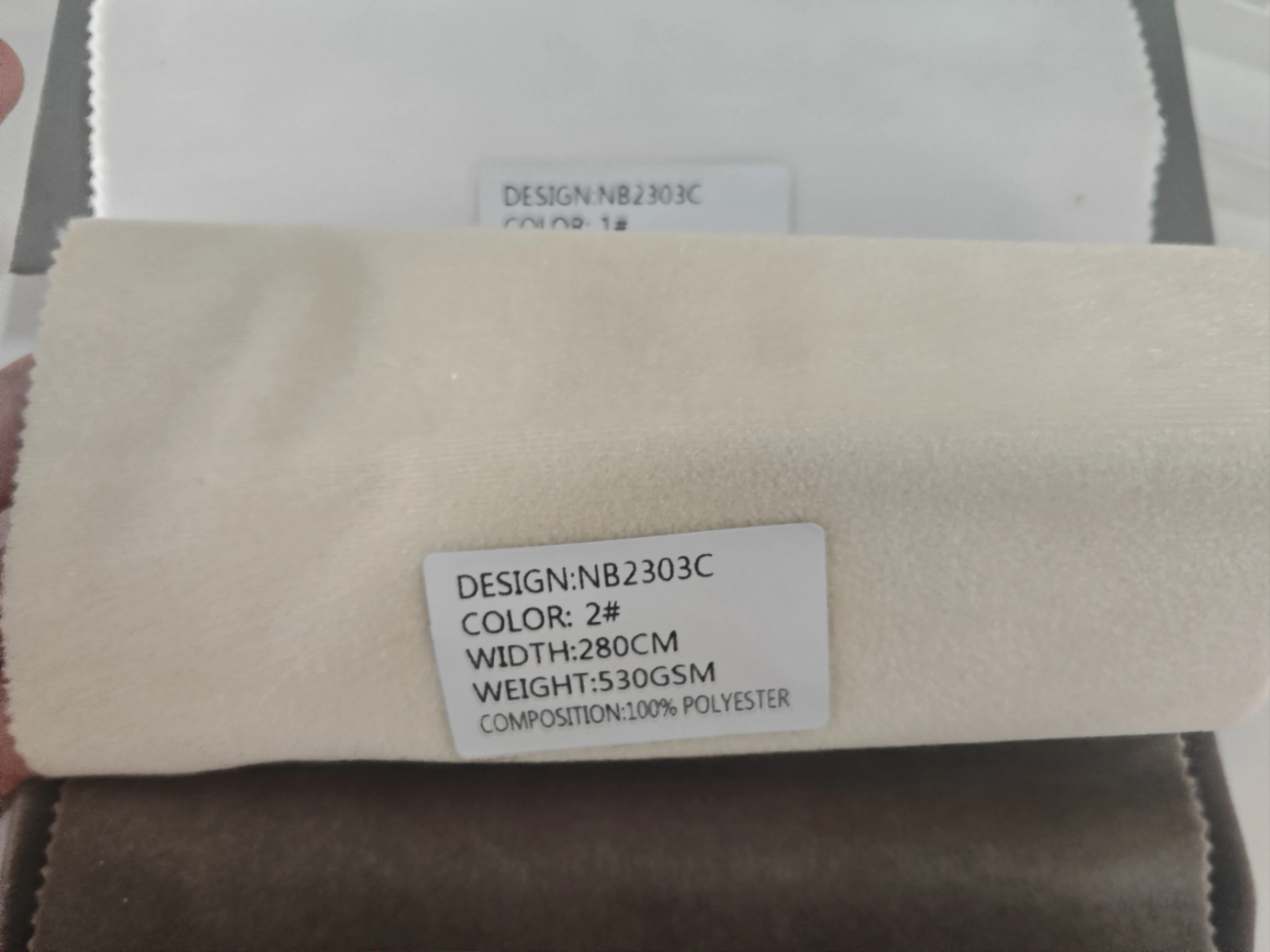 530GSM Italian wallpaper Velvet Fabric with backing coating fireproof treatment