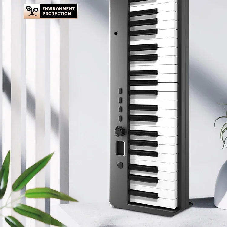 MIDIPLUS Portable Electronic Hand Roll Piano 49 Keys Keyboard Folding Design for Musical Instruments & Accessories
