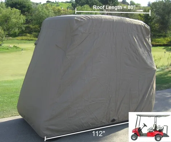 Durable Waterproof Polyester Oxford 210D 420D 600D Golf Cart Rain Cover Golf Cart Accessories