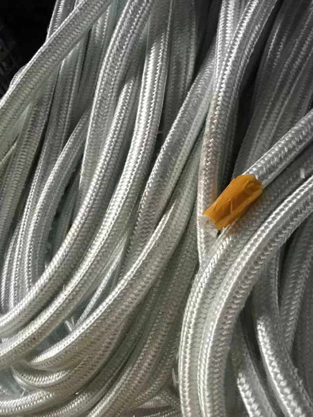High Temperature fiberglass packing textured glass fiber square sealing cord fiberglass braided square rope