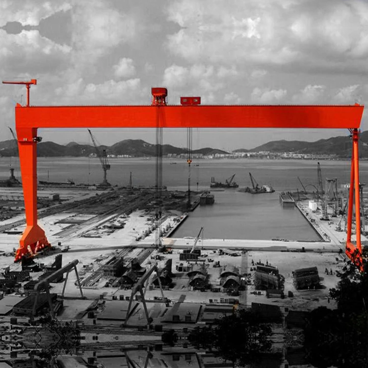 Heavy Duty Rail Mounted Shipbuilding Gantry Crane Ship Yacht Use Ship Building Crane 600ton 700ton