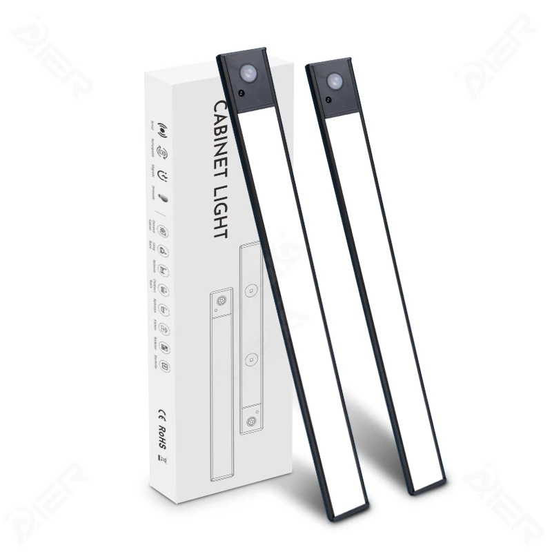 OEM ODM USB Rechargeable Pir Sensor Night Light Wireless Magnetic Kitchen Under Closet LED Under Cabinet Lighting Motion Sensor