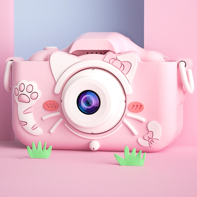 HD Kids Camera Digital Camera Dual Lens Child Mini Cheap Selfie Camera as Birthday Christmas Gift for Boys Girls Cute Toy