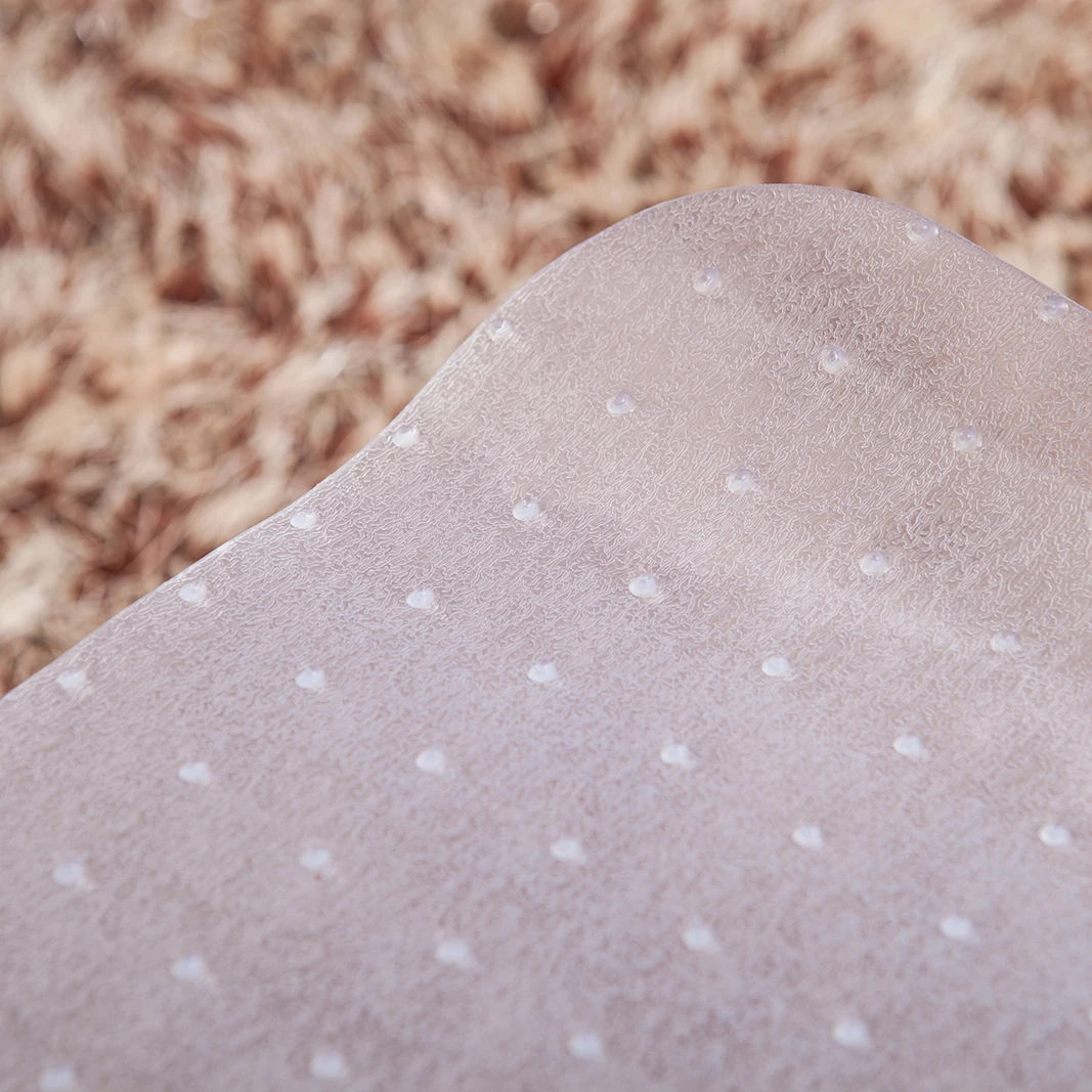 Clean Chair Mat for Carpet with Lip Studs Strong Impact Resistance Effective Grip Durable Non-Slip PVC Carpet Protector