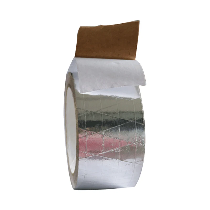 HVAC Alu hot melt glue Reinforced fireproofing Insulation 3way Aluminum Foil-Scrim-Kraft Tape